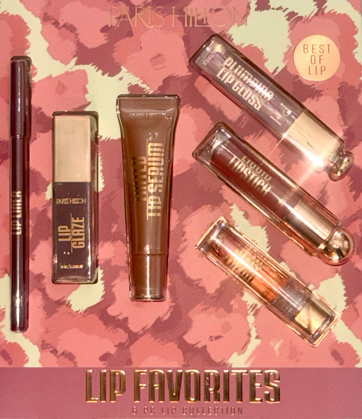 Paris Hilton Lip Favorites 6 Pc Lip Collection Set New Sealed Makeup Gift