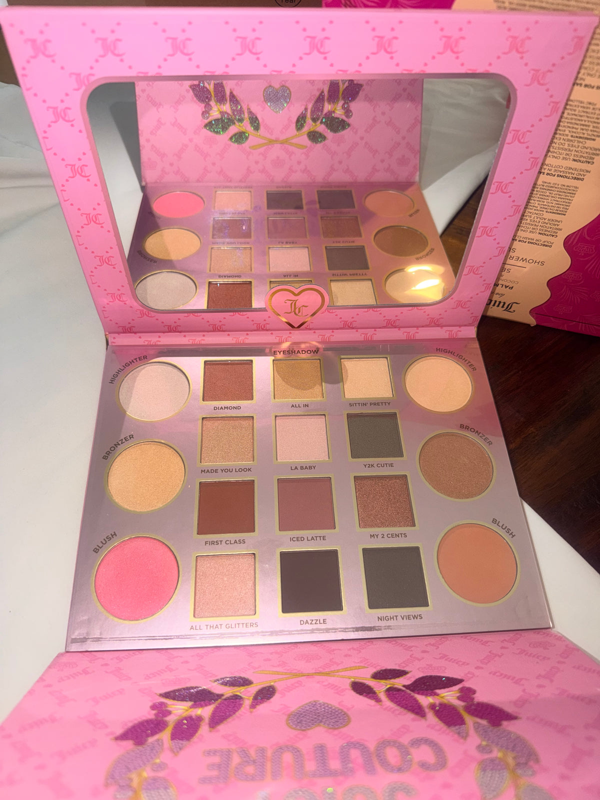 Juicy Couture Complexion Palette 16pc Pressed Powder Eye/Face Set 1.12 oz